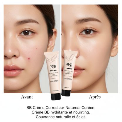Natural Concealer BB Cream, moisturizing and nourishing, Korean natural translucent primer, long-lasting for all skin types